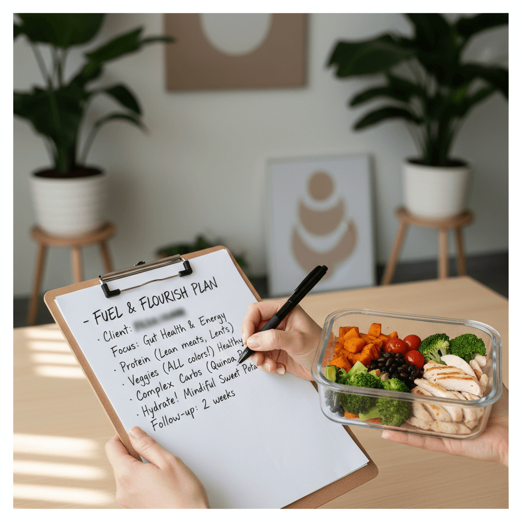 Weekly coaching check-in and progress review session